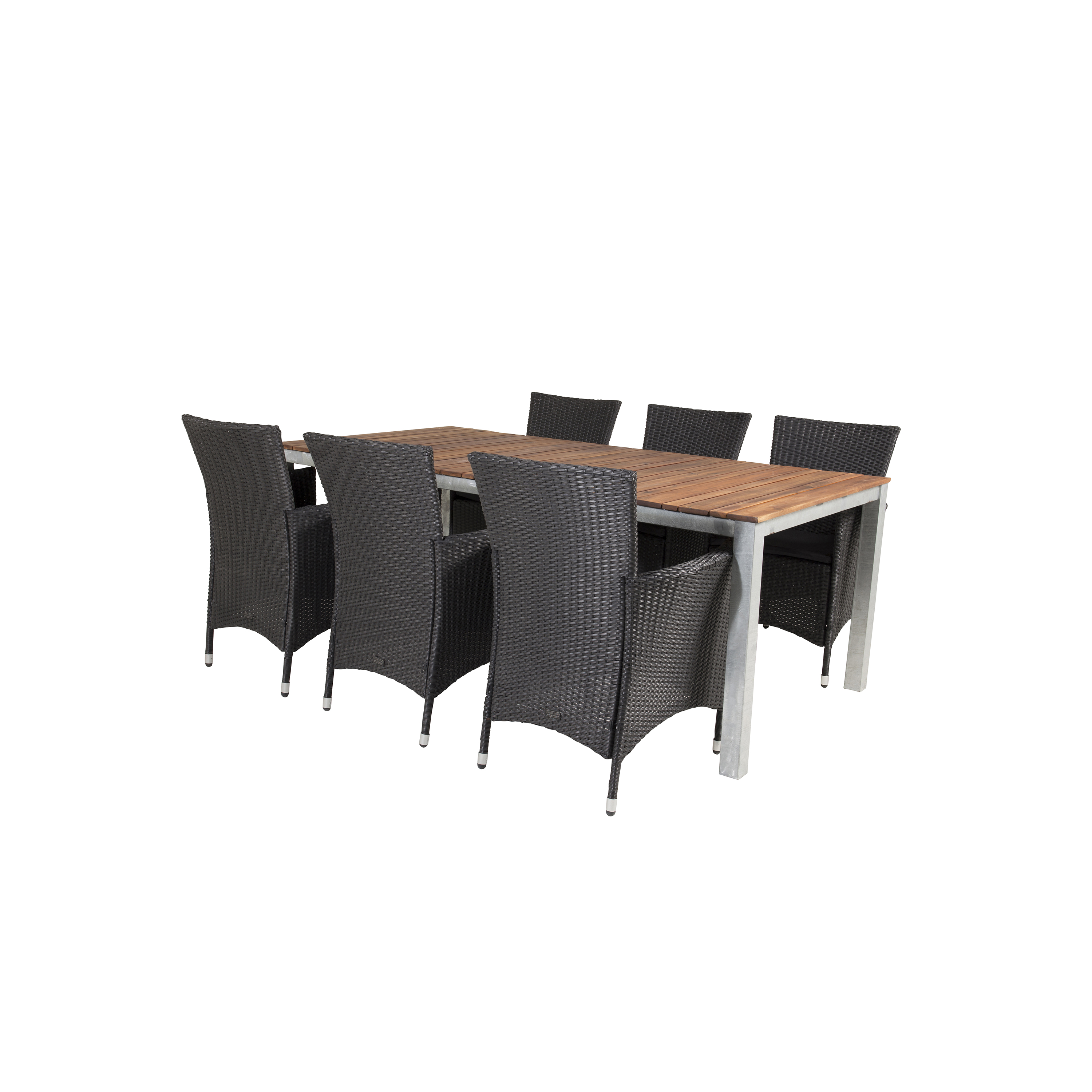 Matgrupp Utomhus Venture Home Zacharias 200 med 6 Kira Trädgårdsstolar