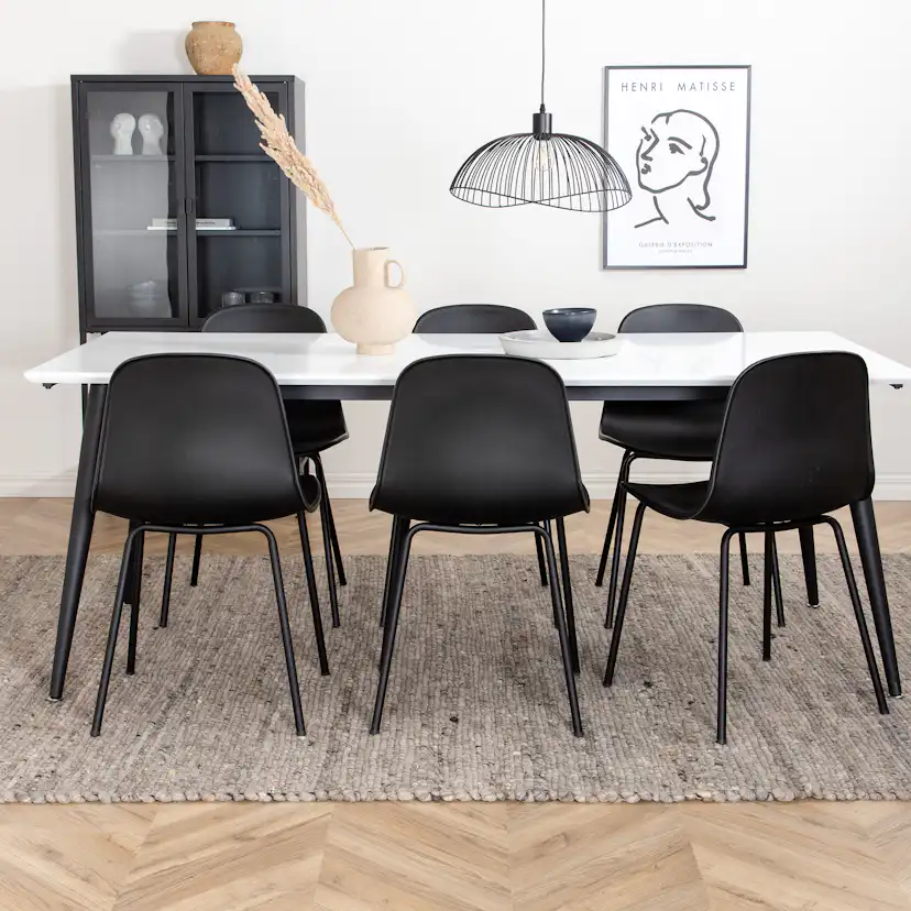 Matgrupp Venture Home Jolie med 6 Ardi Stolar