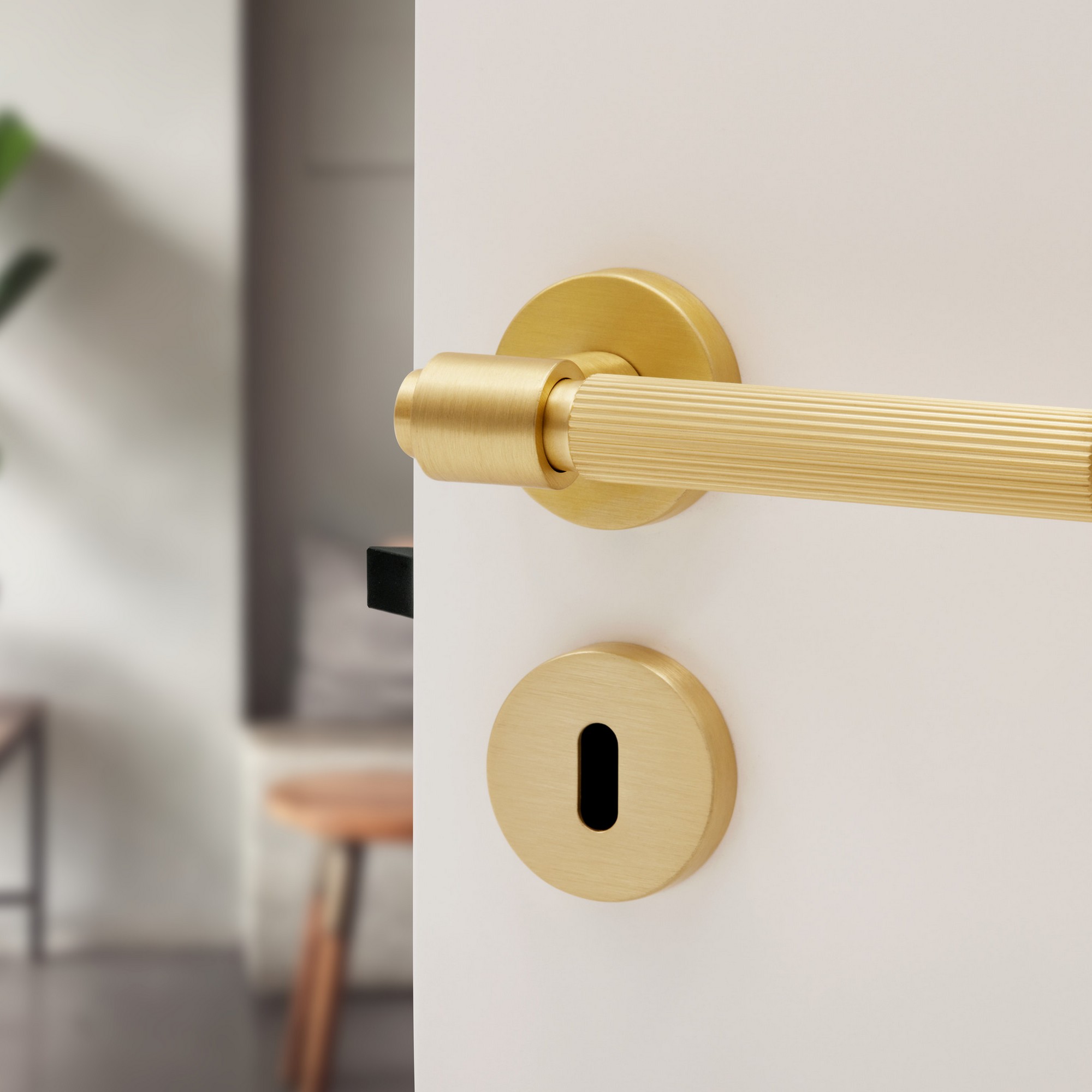 Dörrhandtag Beslag Design Helix 200 Stripe Modul Komplett
