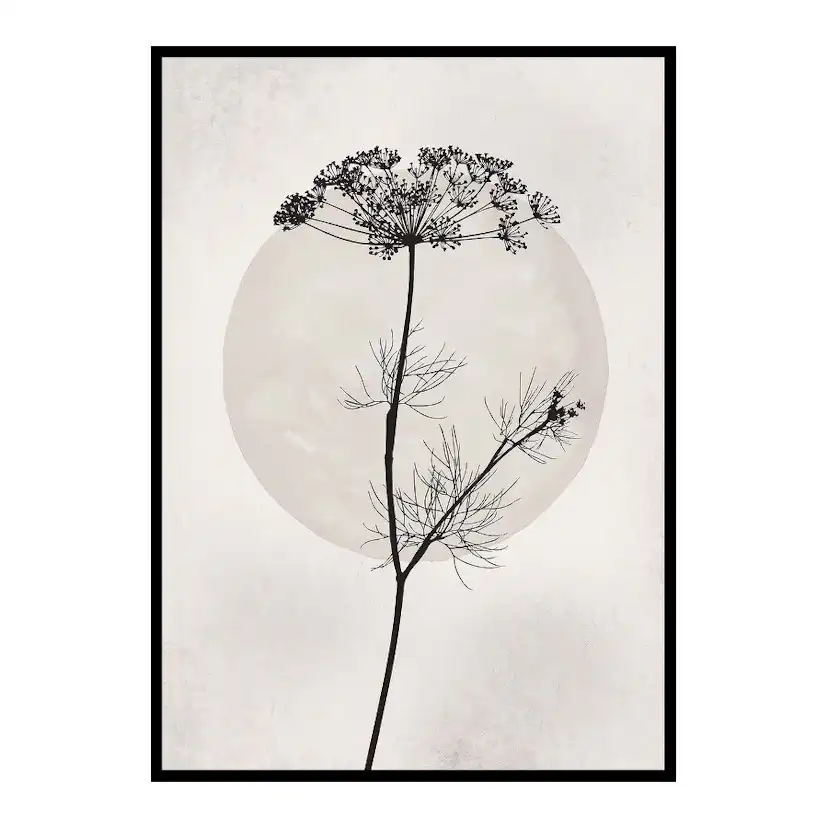 Poster Gallerix Dried Flower Silhouette
