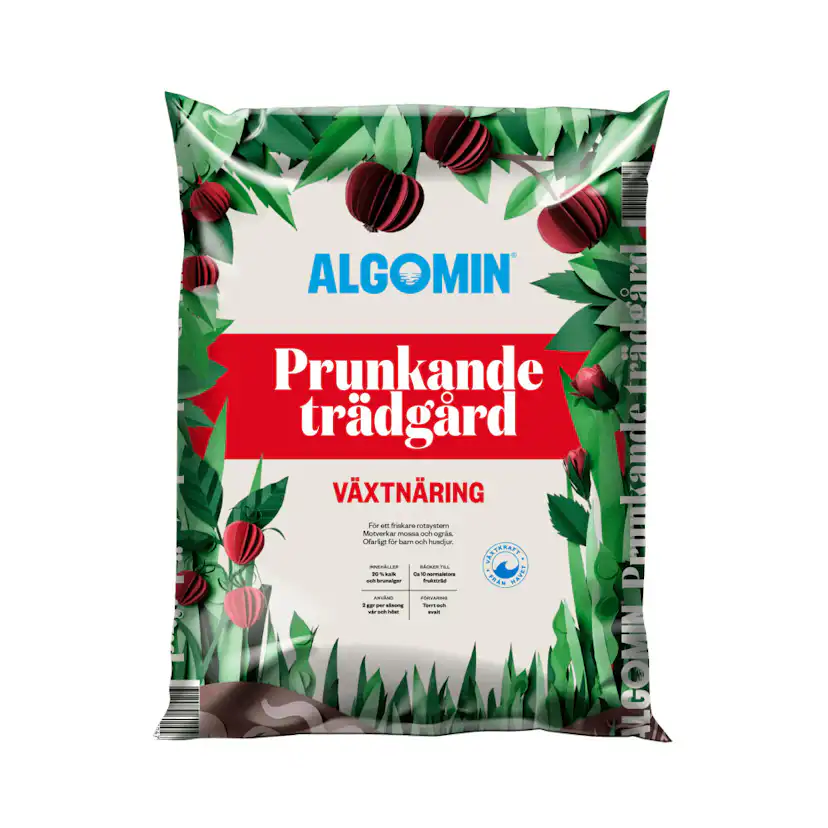 Jordförbättring Algomin Prunkande Trädgård 8 kg, Växtnäring för Plantering & Nyanläggning