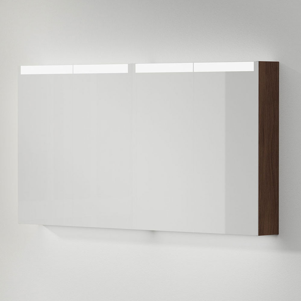 Spegelskåp Stage Plus 140, Dark Oak, 4 Luckor,1400x720x140 Bredd: 1400 mm, Dark Oak, Dubbla luckor