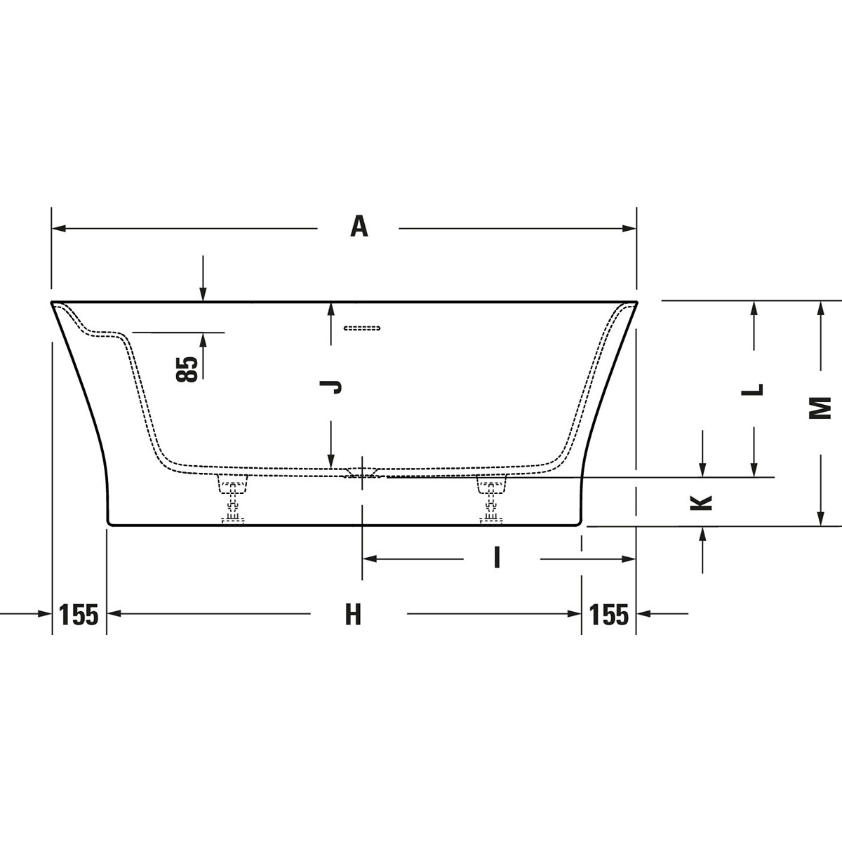 Badkar Duravit Cape Cod 700330