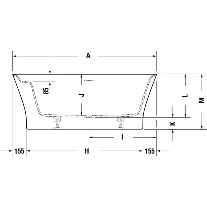 Badkar Duravit Cape Cod 700330