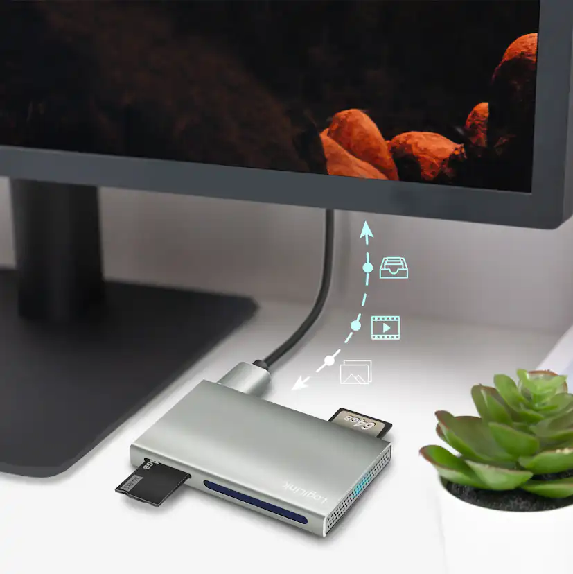 Minneskortsläsare LogiLink 5-i-1 USB 3.2 Gen 1 5 Gbit/s