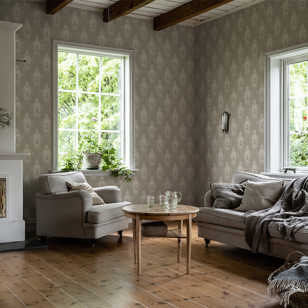 Tapet Duro Gammalsvenska Klassiker 1850-1950 Edsbyn Beige 518-02