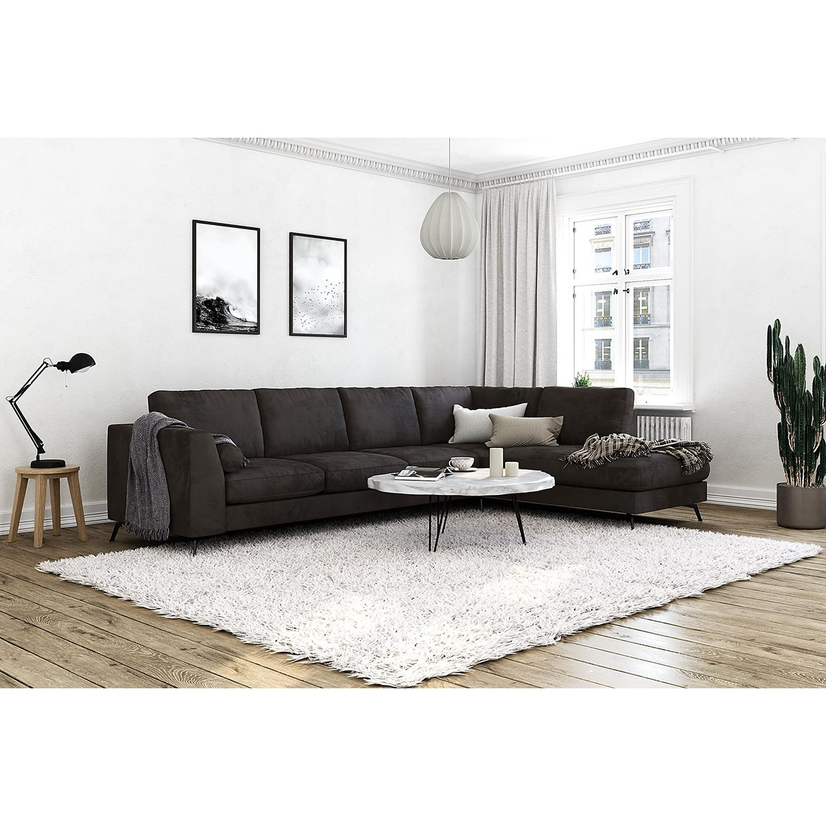 Divansoffa Scandinavian Choice Ocean Lyx Sammet