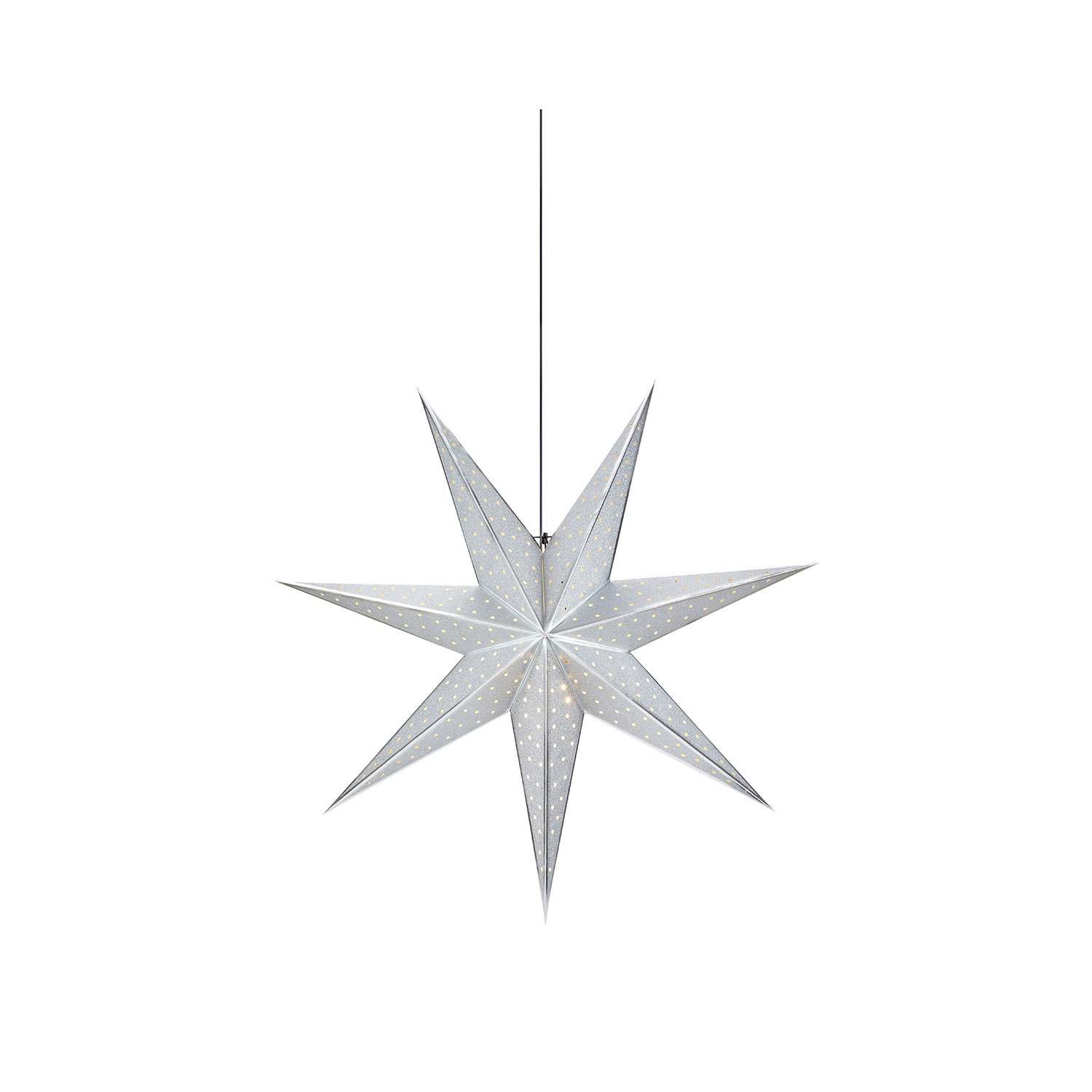 Adventsstjärna Markslöjd Glitter 45 cm Hängande