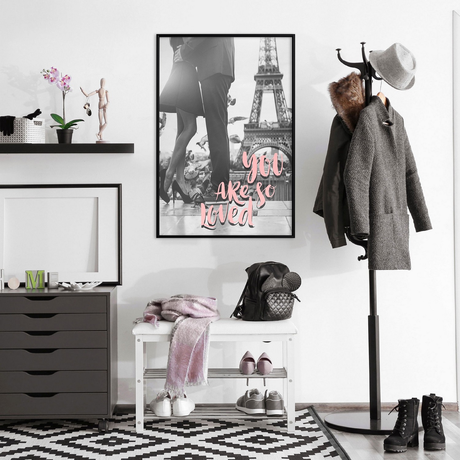 Affisch - You Are so Loved [Poster] 30x45 Svart ram, 30x45 cm