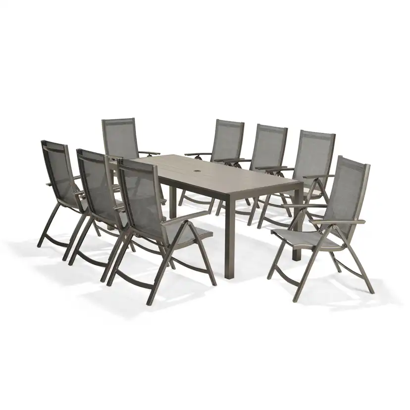 Matgrupp LifestyleGarden Solana med 8 Positionsstolar