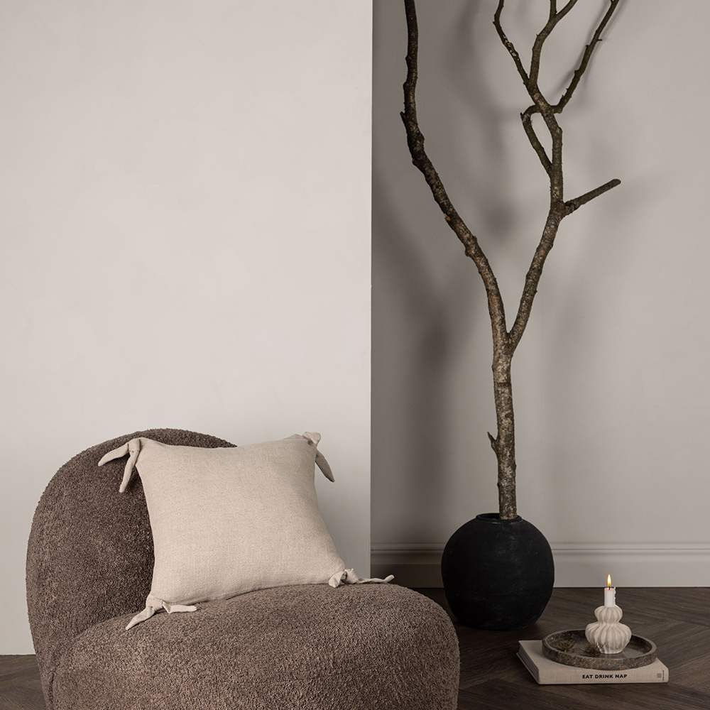 Nora Cushion Cover Linen Viscouse - Beige Beige