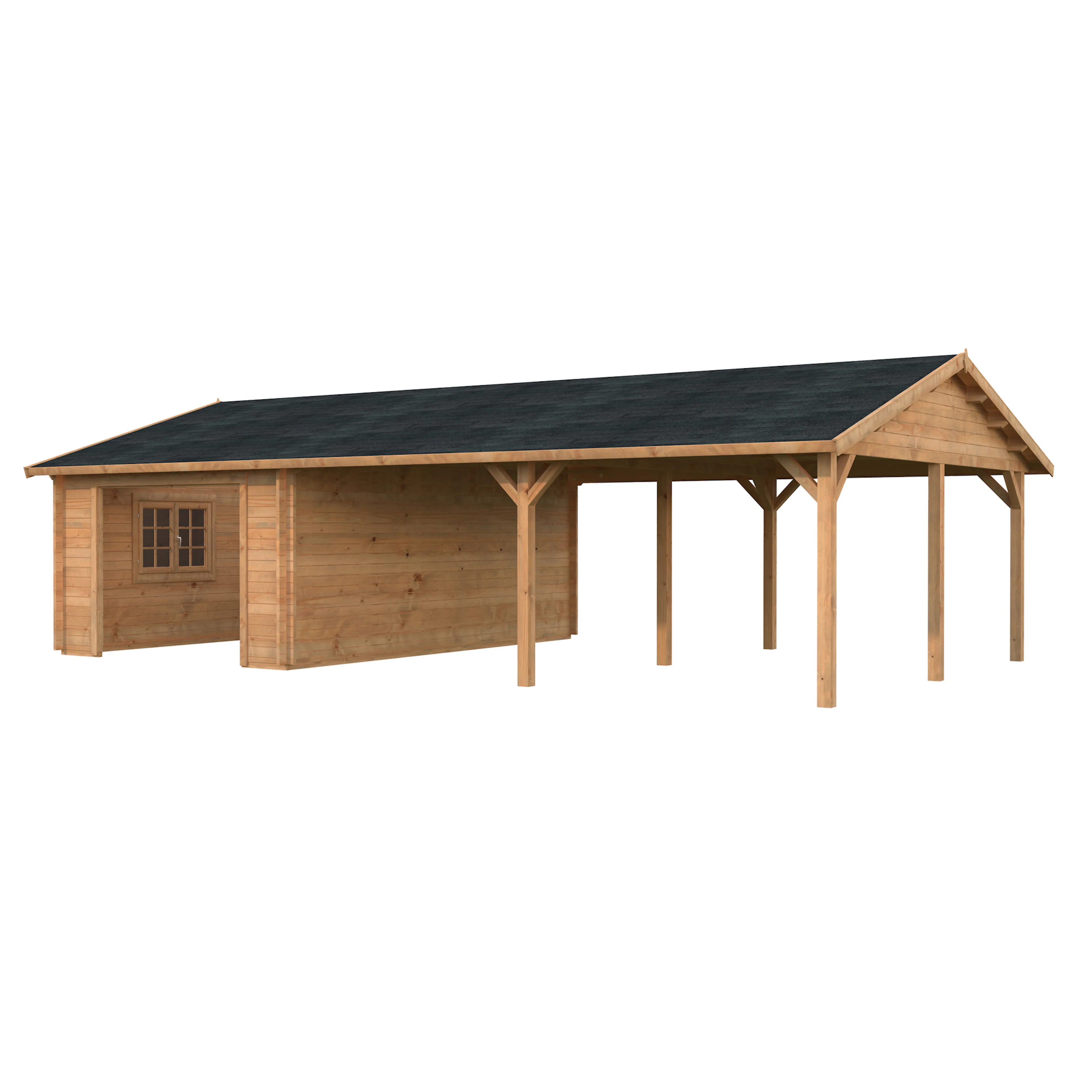 Roger 19,0+33,2 m2 kit BNDIP Impregnerad brun