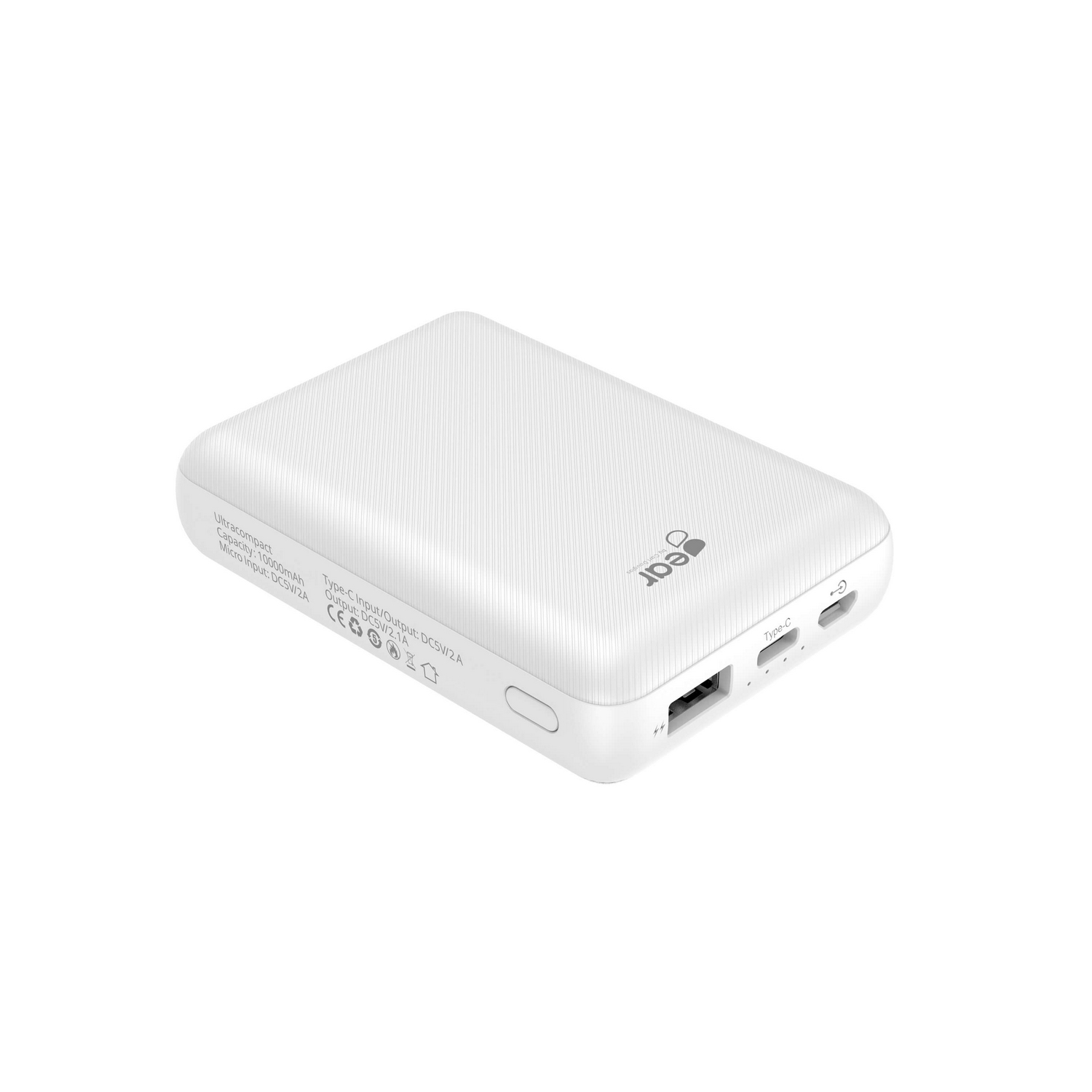 Powerbank Gear 10 000Mah Lipolymer Ultracompact 2.1A 1Xmicrousb Vit