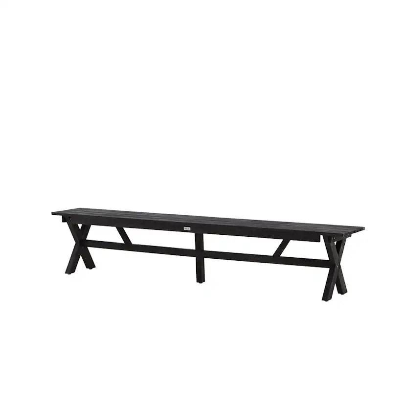 Rives Bench/sofa Acacia - Black / 36*230*45 Svart