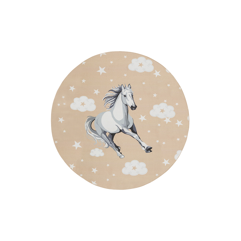 Barnmatta KM Carpets Play Häst Rund