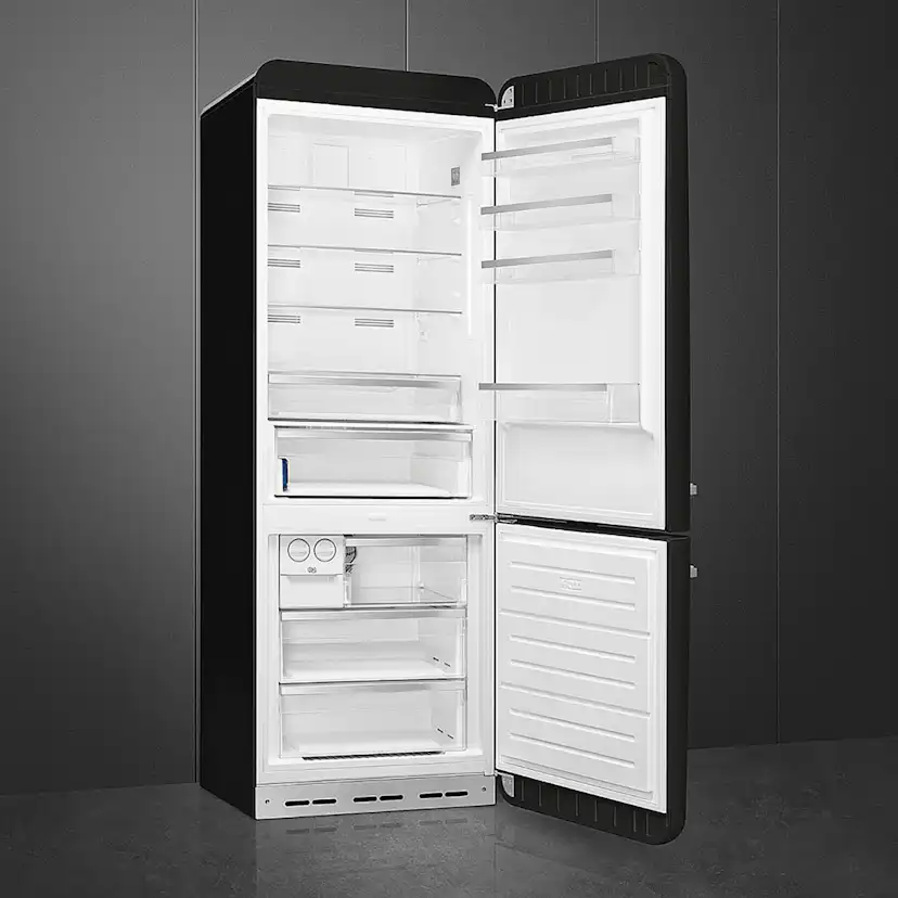Fristående Kyl/Frys Smeg FAB38RBL6 Retro Svart Högerhängd med No Frost