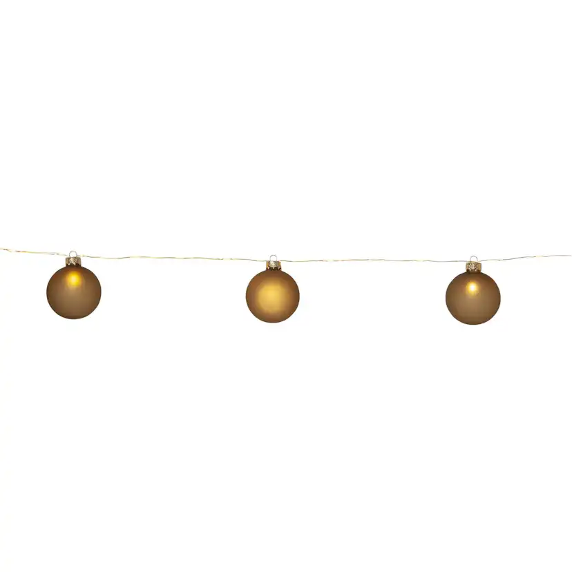 Ljusslinga Star Trading Bliss Batteridriven LED-slinga med Julkulor