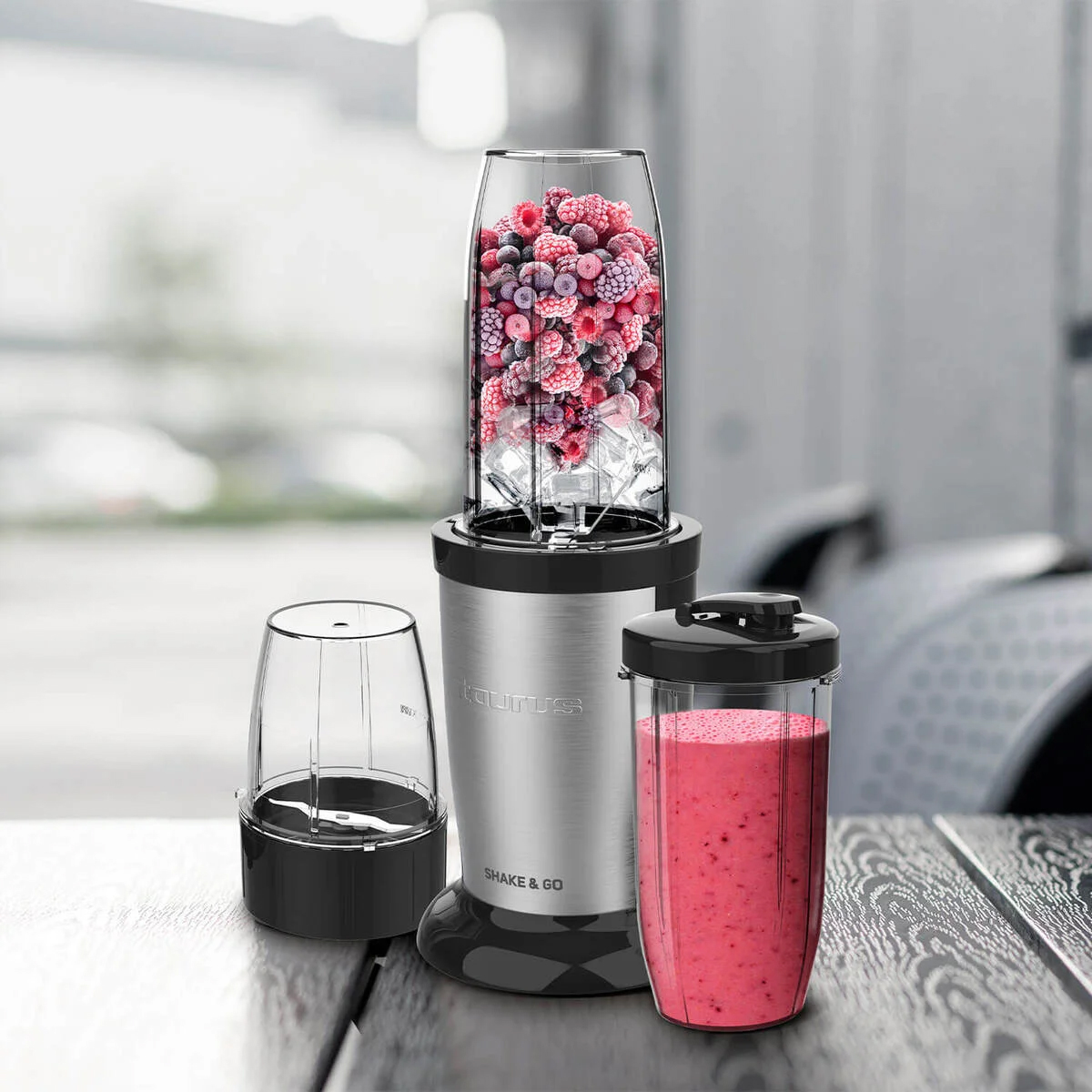 Blender Smoothi TAURUS Shake & Go 800W Rostfritt Stål