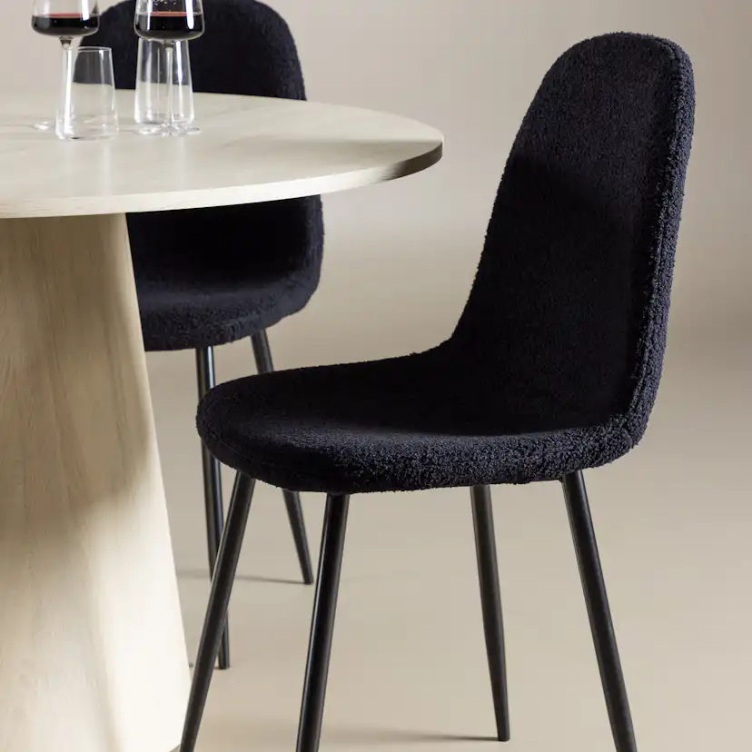 Matgrupp Venture Home Lanzo Ø120 med 4 st Polar Stolar Teddy