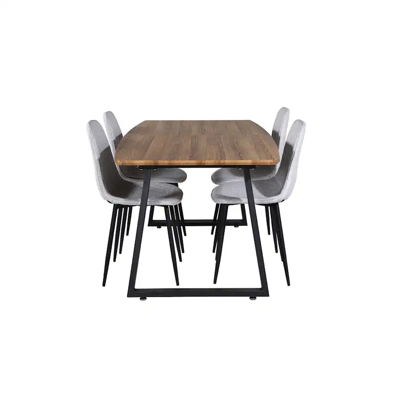 Matgrupp Venture Home Ina med 4 Phoi Stolar Polyestertyg