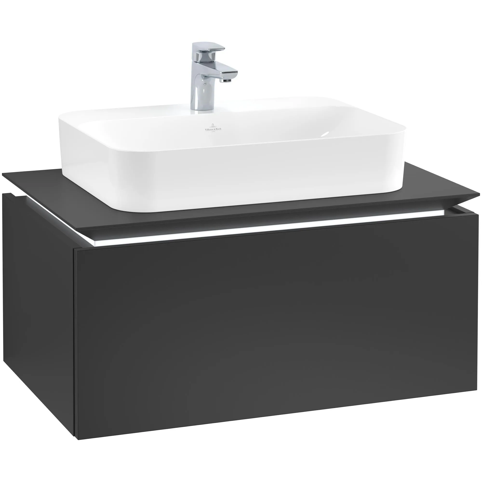 Tvättställsskåp Villeroy & Boch Legato Kompakt med 1 Låda för Ytmonterat Tvättställ från Finion & Memento