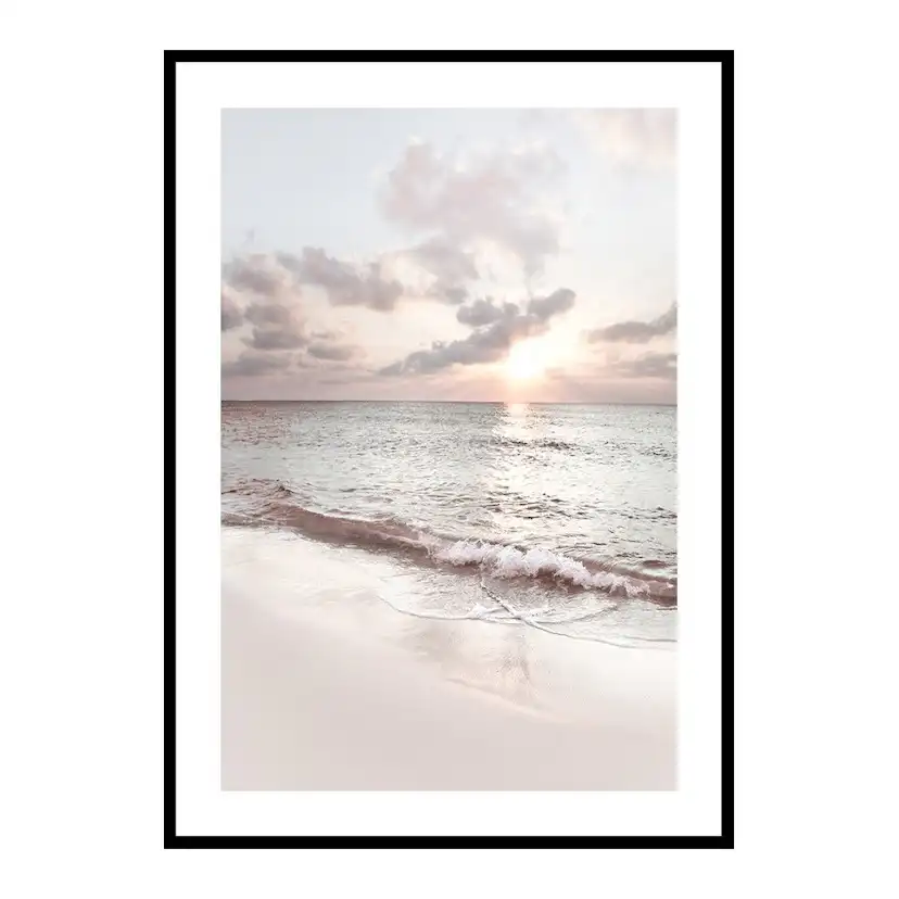 Poster Gallerix Waves At Seven Mile Beach