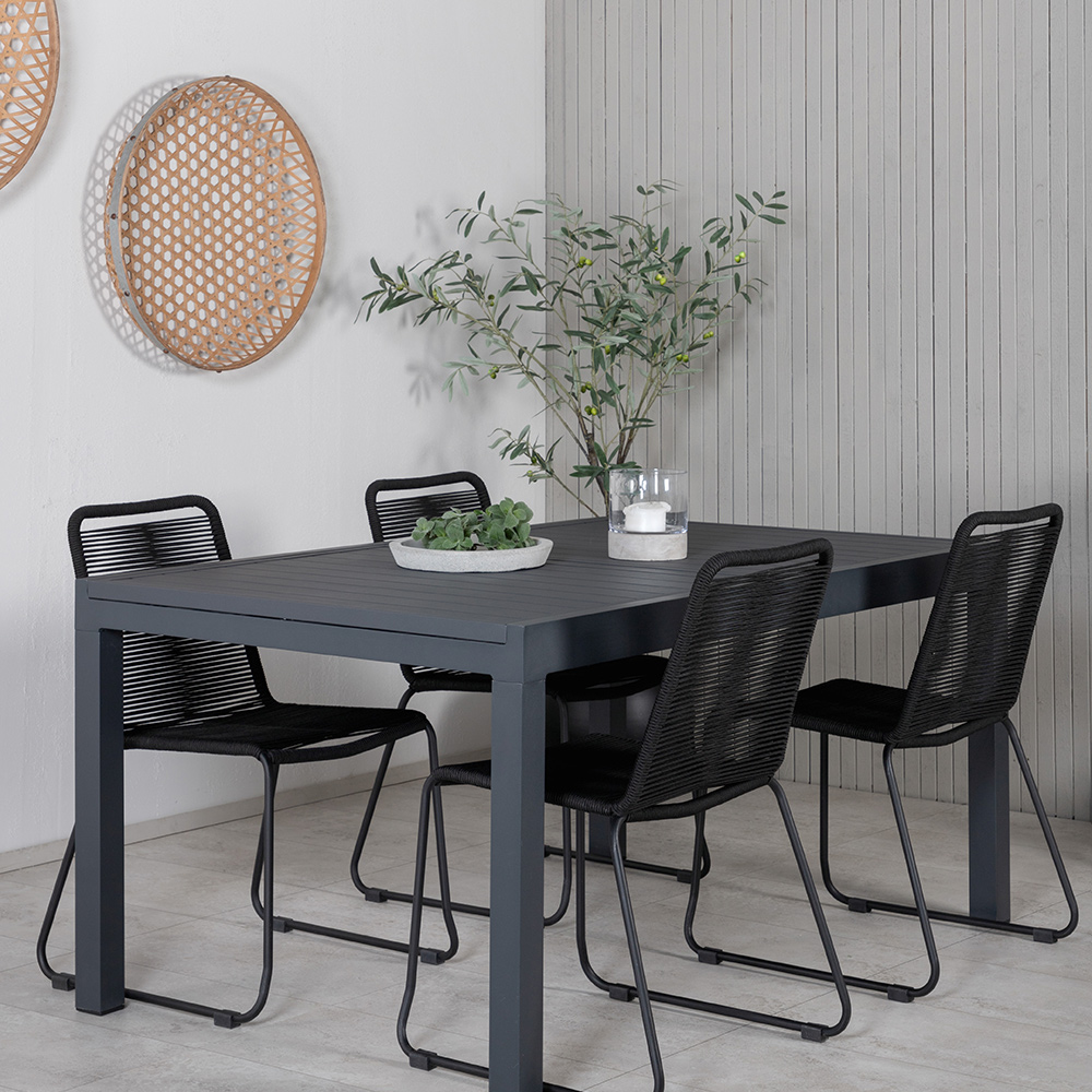 Matgrupp Venture Home Marbella med 4 Levi Stolar