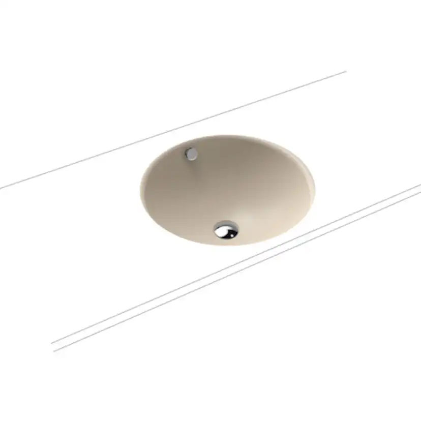 Tvättställ Underlimmad Classic Färg: Warm Beige 20, Bredd: Ø420 mm