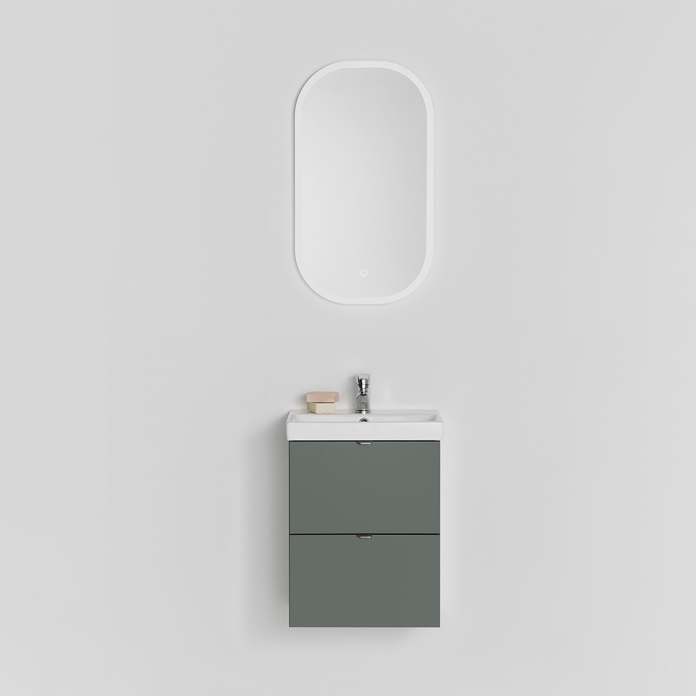 KOMMOD NEAT LÅDOR GRÖN 420 MED TVÄTTSTÄLL B: 420 mm, Grön