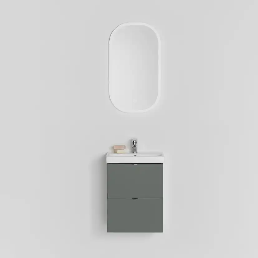 KOMMOD NEAT LÅDOR GRÖN 420 MED TVÄTTSTÄLL B: 420 mm, Grön