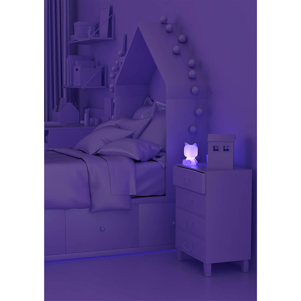 Nattlampa Mobility On Board Cute Animal Light Multicolor
