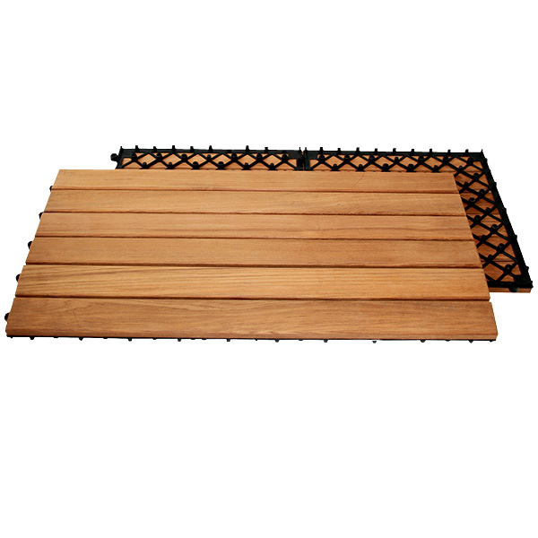 Trall Strand Stainless Teak Deltaplattan 30x60 Typ D Vänster