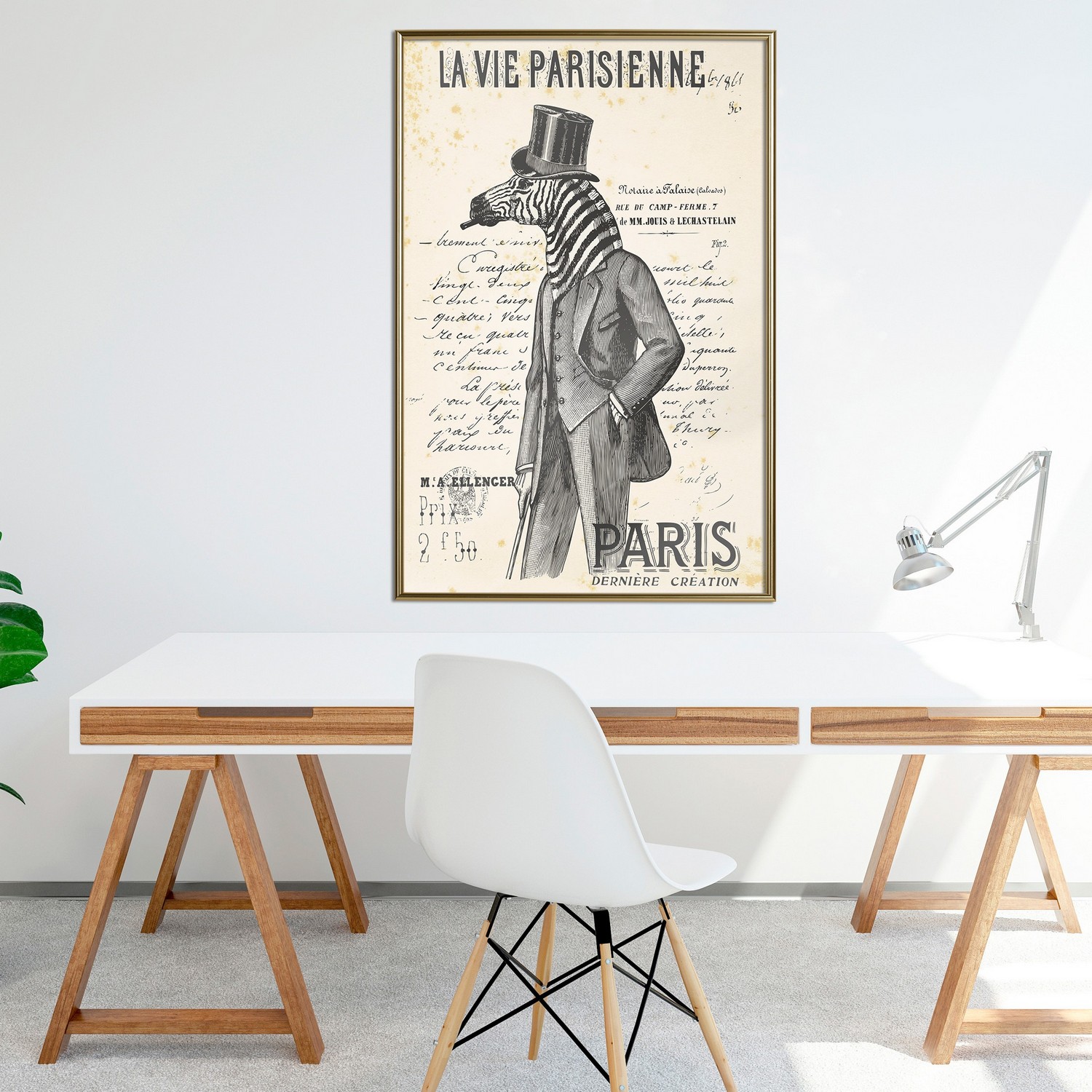 Affisch - La Vie Parisienne [Poster] 20x30 Guld ram, 20x30 cm