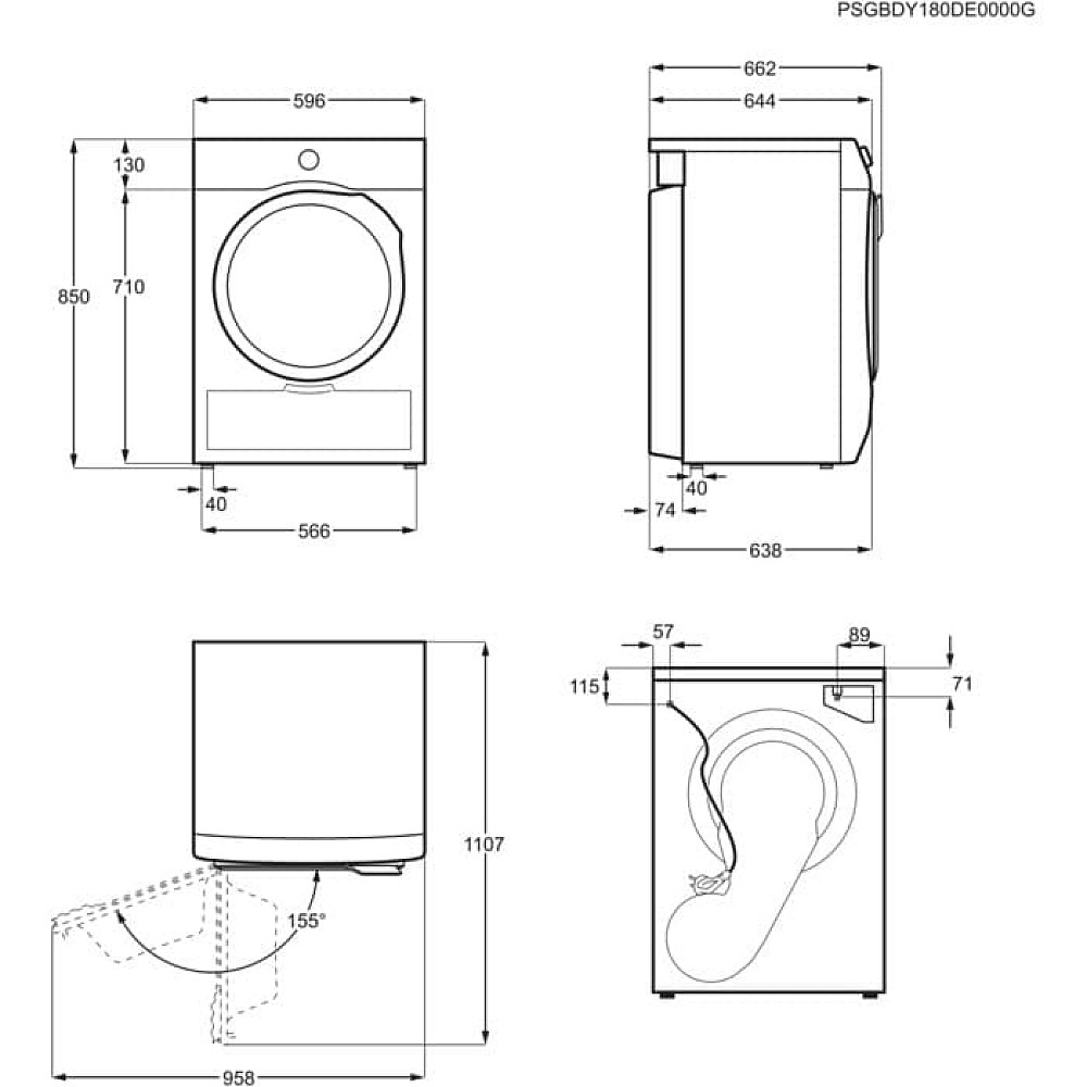 Värmepumpstorktumlare Electrolux EDI612E84E