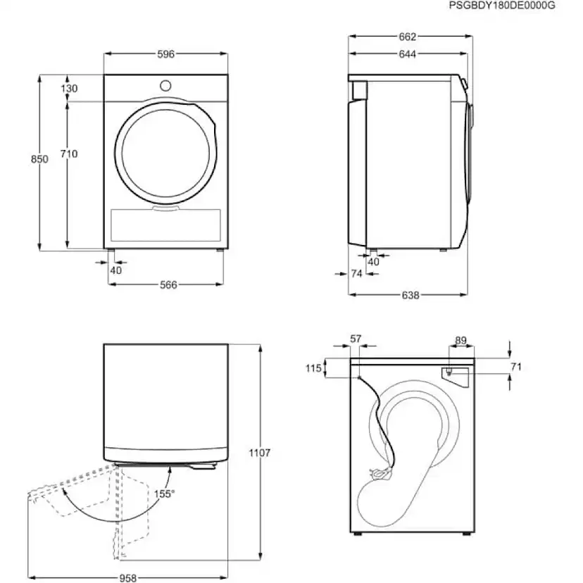 Värmepumpstorktumlare Electrolux EDI612E84E