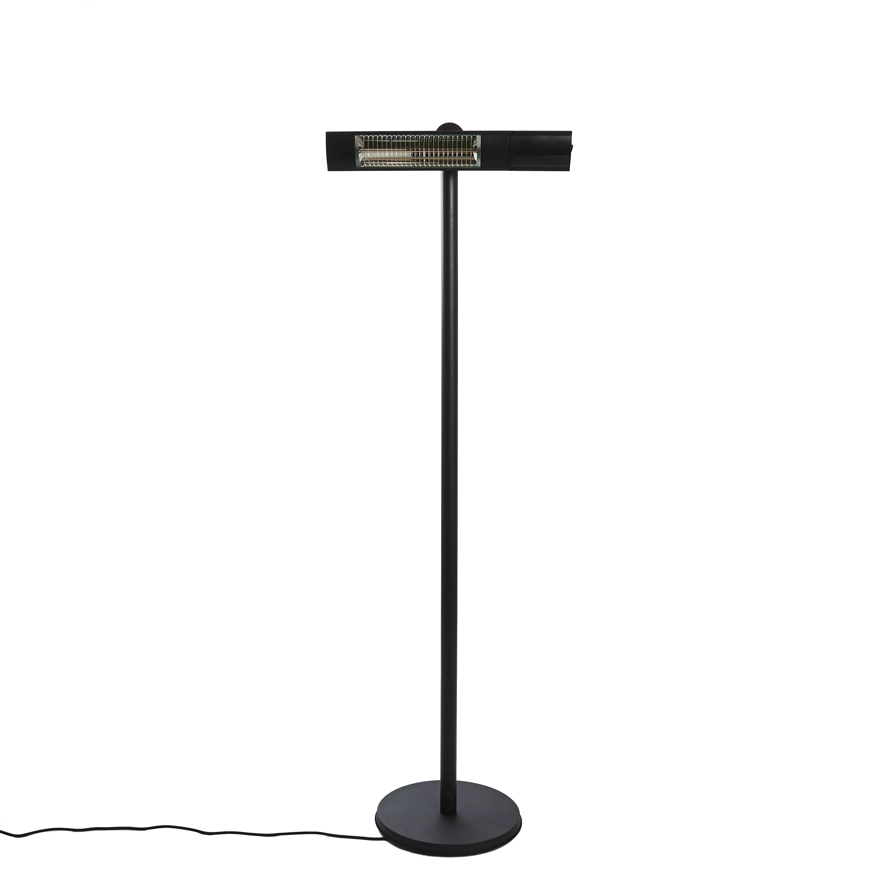 HORTUS Terrassvärmare golvmodell 500/1000/1500 W, GT, med fj Svart