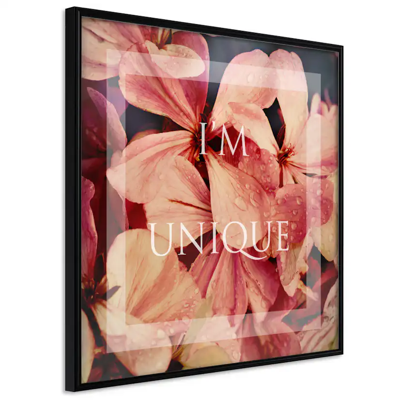 Poster Artgeist Affisch I'm Unique Fyrkantig