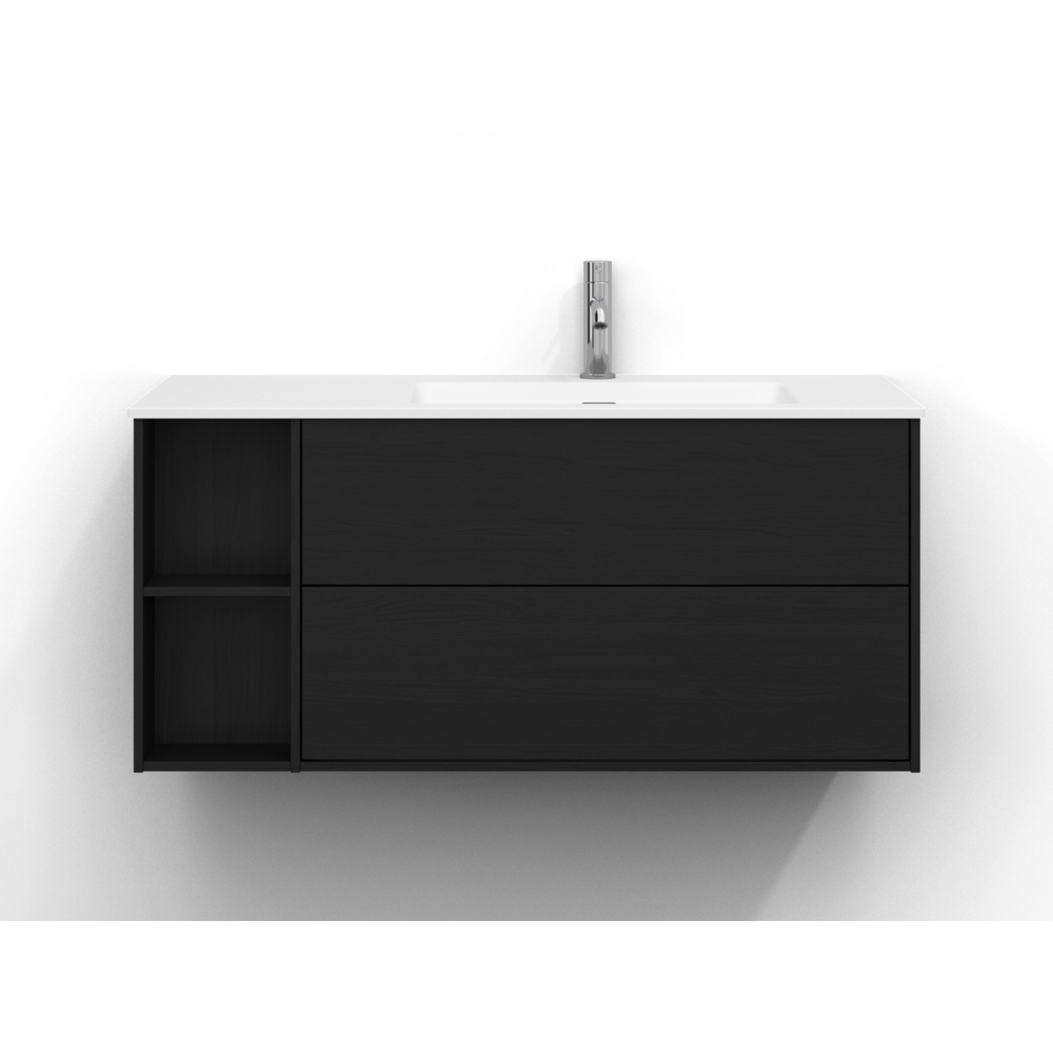 Epos Udel 100H Sv.Ask 2L Pln Svart Ask, Front: Plan, Placering: Höger