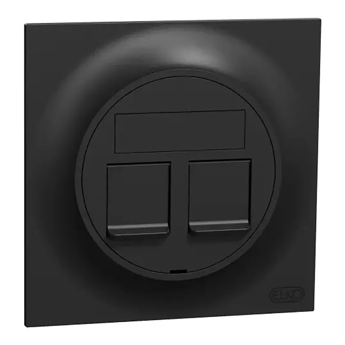 CENTRUMLOCK 2X UNI FLAT ONE SV Svart