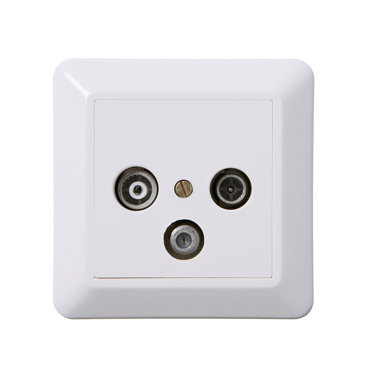 Antennuttag Elko Med Satelitutgång RS Renvit