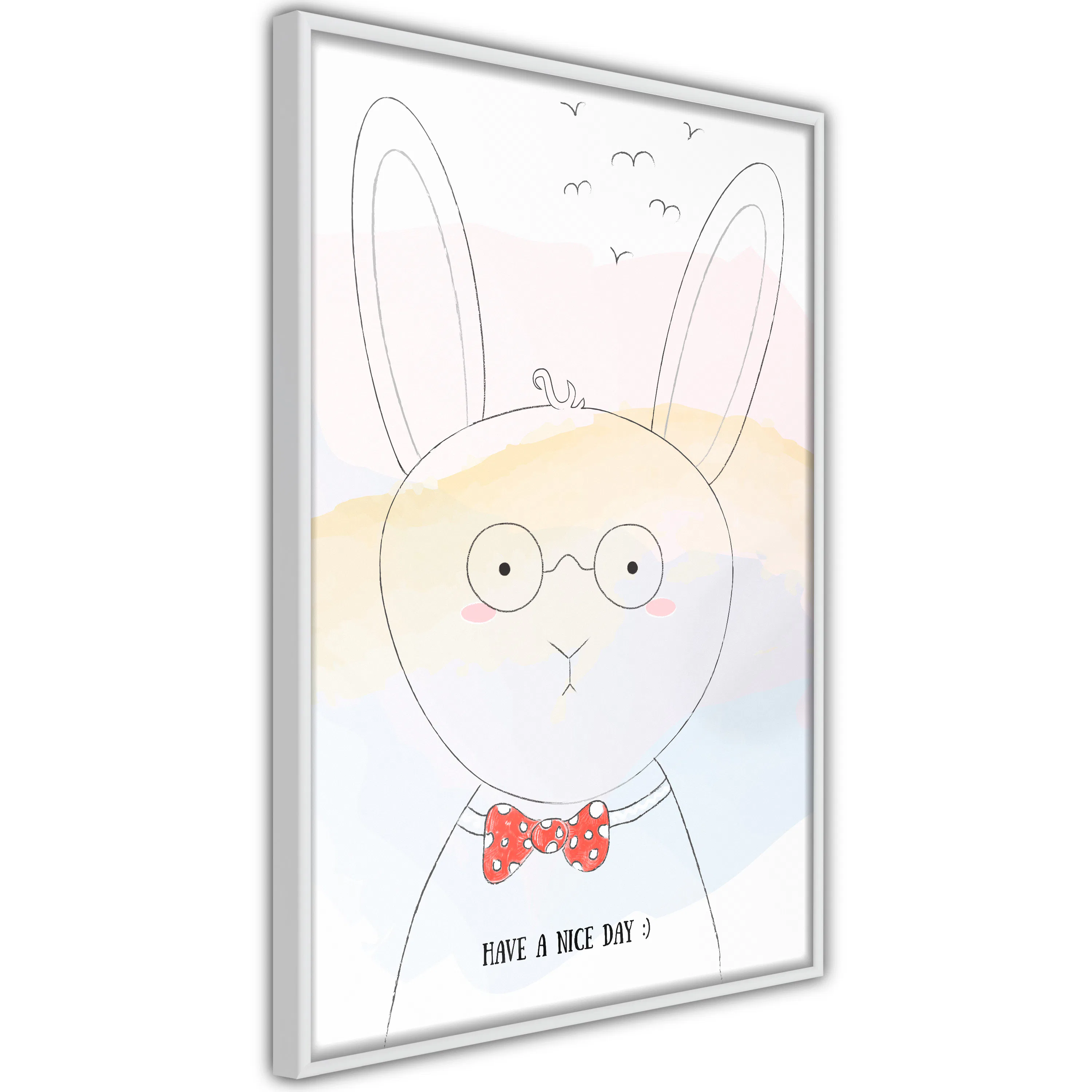Poster Artgeist Affisch Greetings from Rabbit