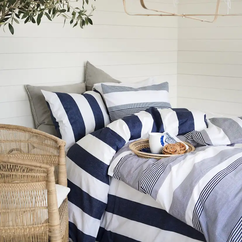 Påslakanset Borganäs of Sweden Block Stripe