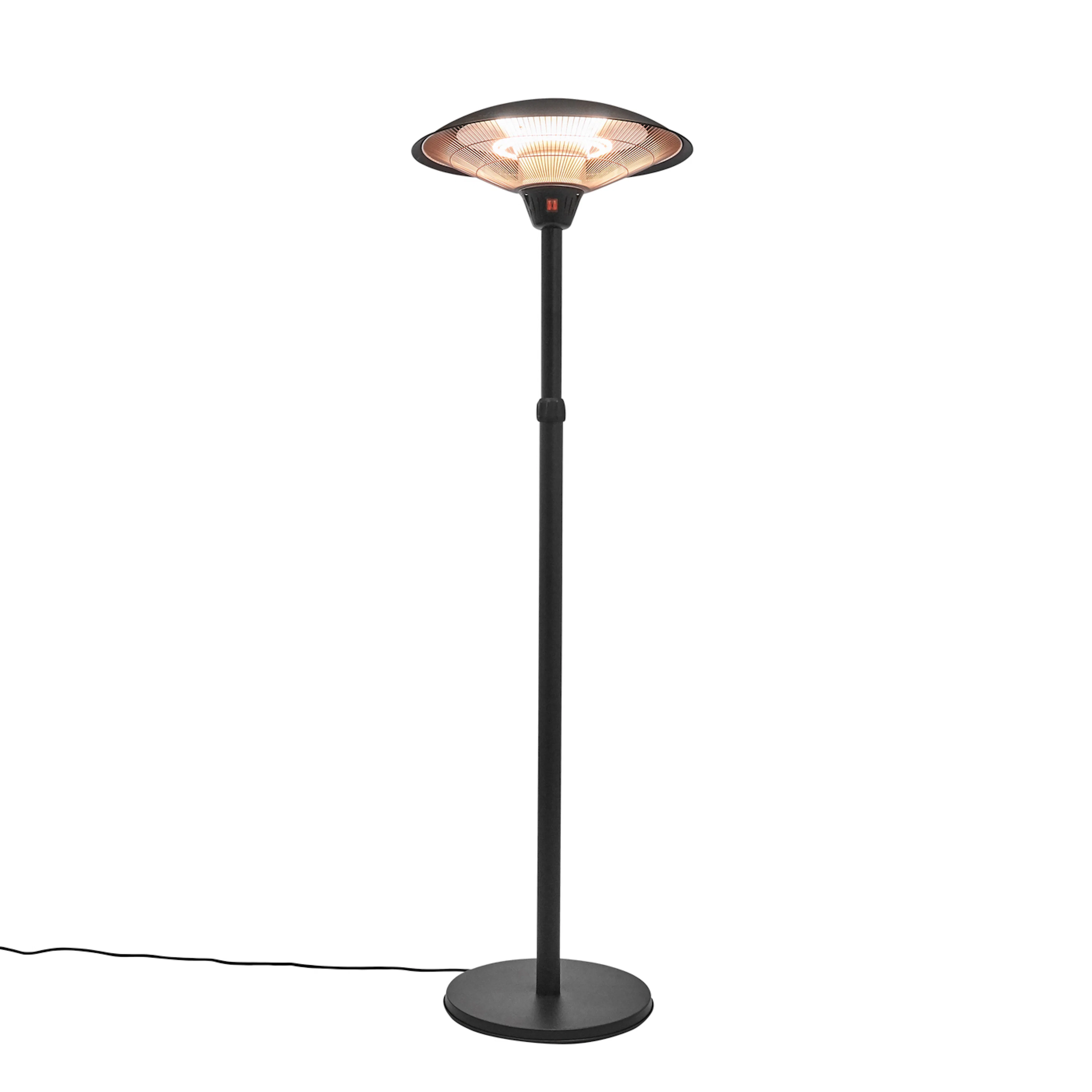 Terrassvärmare Hortus Golvmodell 900/1200/2100 W Teleskop HA Svart