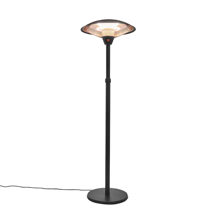 Terrassvärmare Hortus Golvmodell 900/1200/2100 W Teleskop HA Svart
