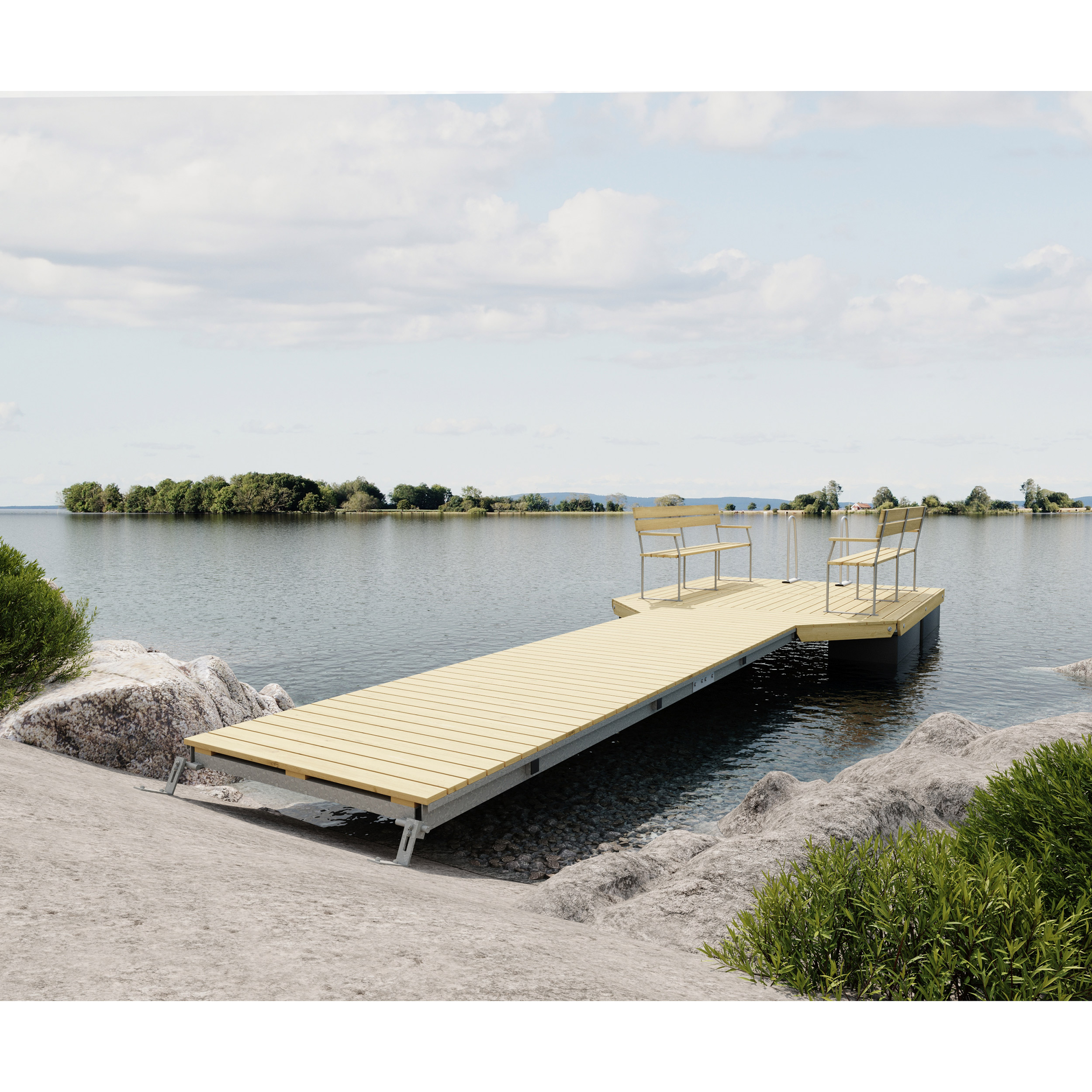 Brygga Luoman Lumme LC 4-4 2,3x7 m