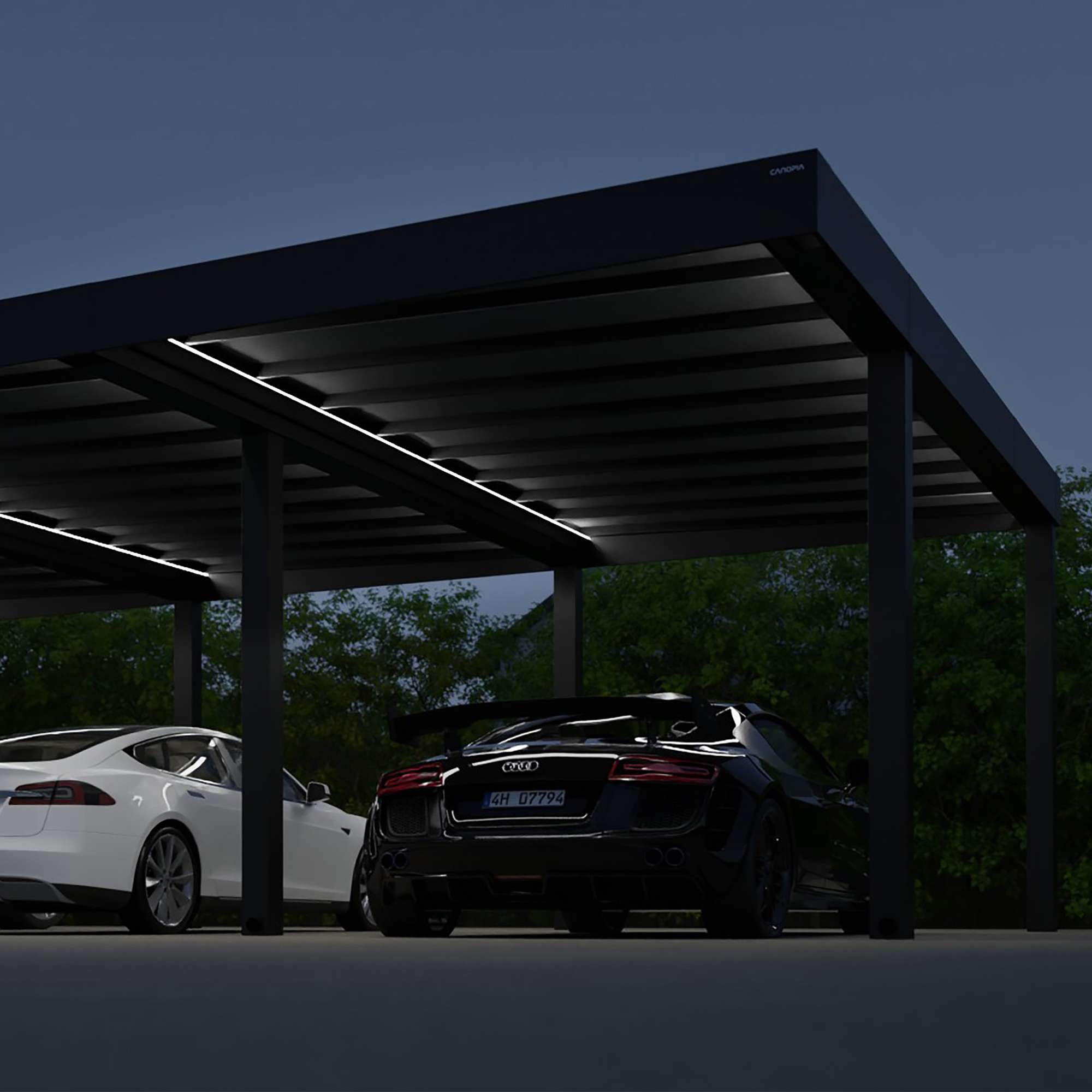 Carport Canopia by Palram Oslo 596,5x1195 cm