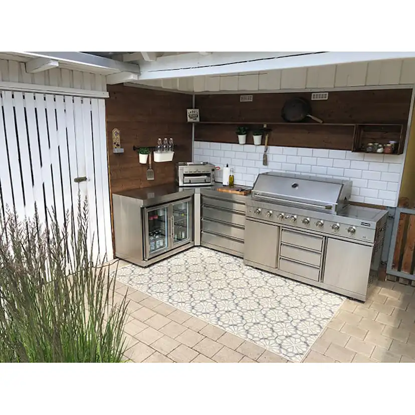 Fristående Kylskåp Myoutdoorkitchen Classic Line Stainless 304SS Modul med Dubbeldörrar