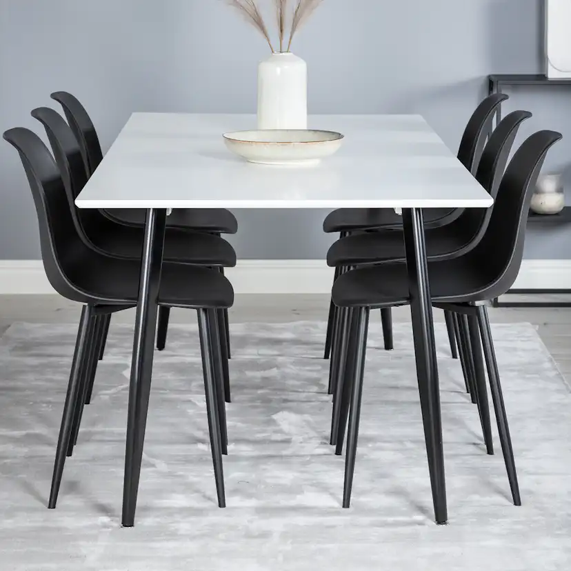 Matgrupp Venture Home Pobbie med 6 Pop Stolar