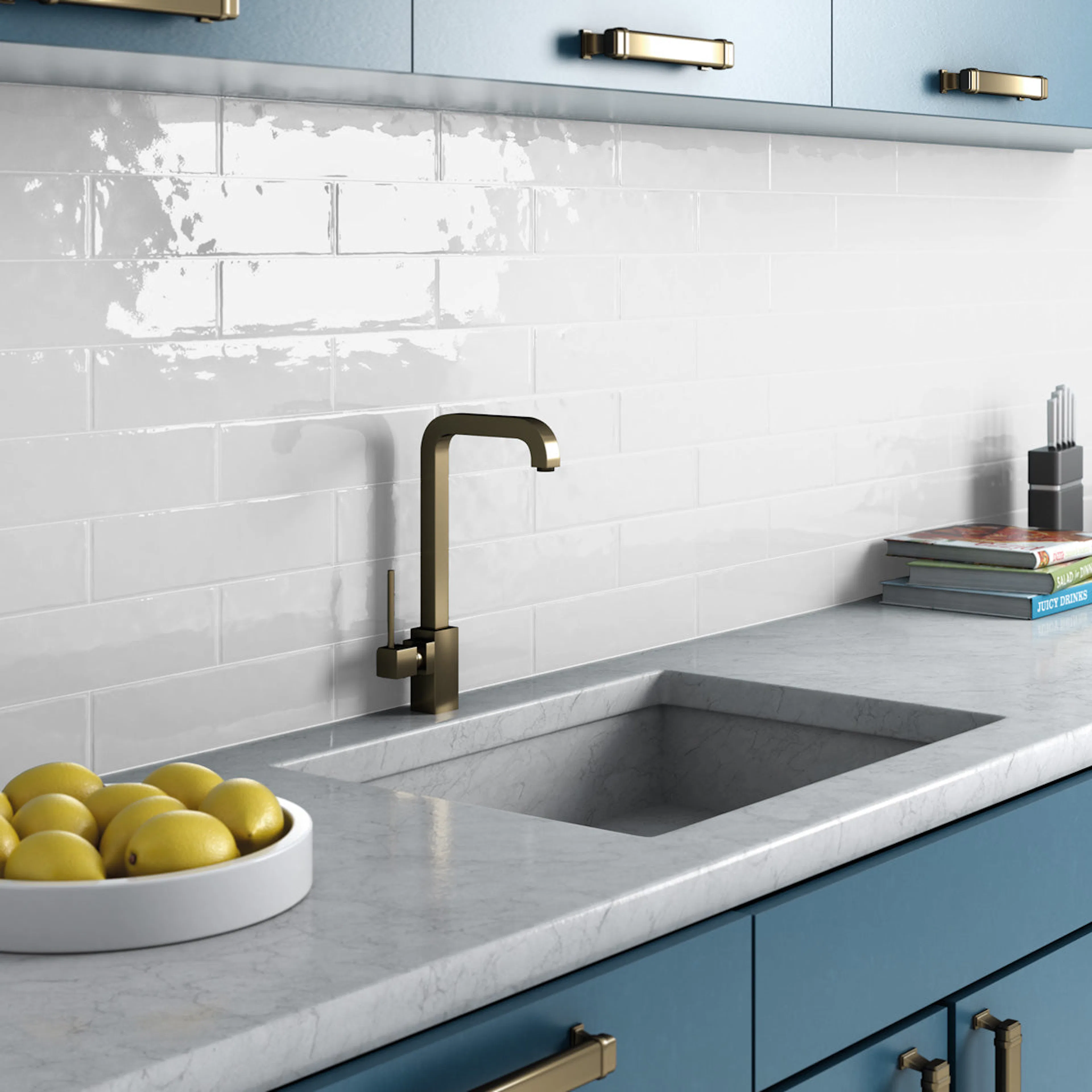 Kakel Tenfors Casita White Blank 7,5x30