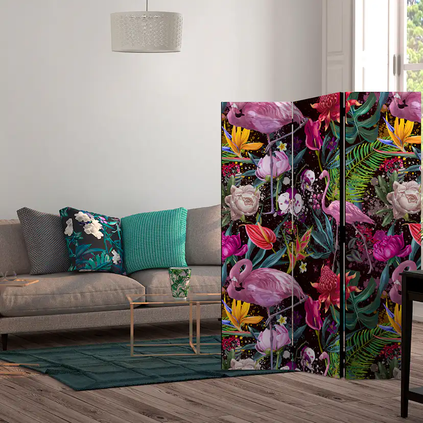 Rumsavdelare Skärmvägg Arkiio Colorful Exotic 135x172 cm